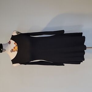 ART CLASS black open or cold shoulder midi dress in size Large 10/12.
